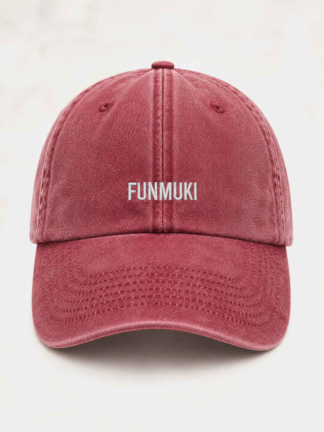 Funmuki-keps Vintage Red