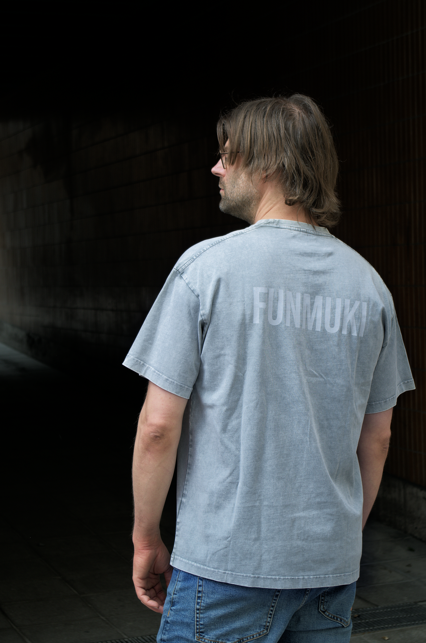 Snow Washed Oversized Cotton T-Shirt