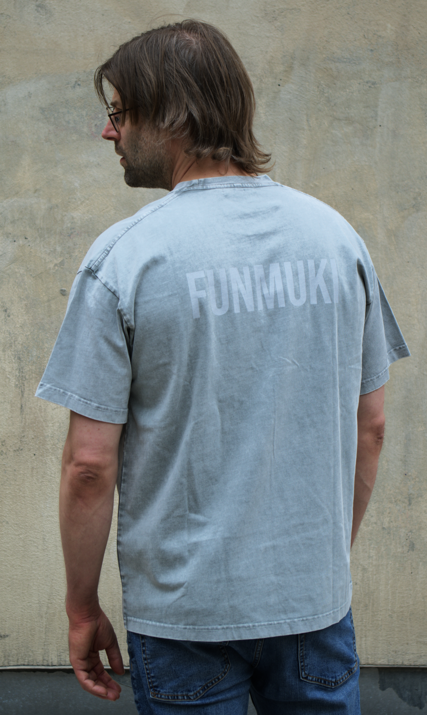 Snow Washed Oversized Cotton T-Shirt